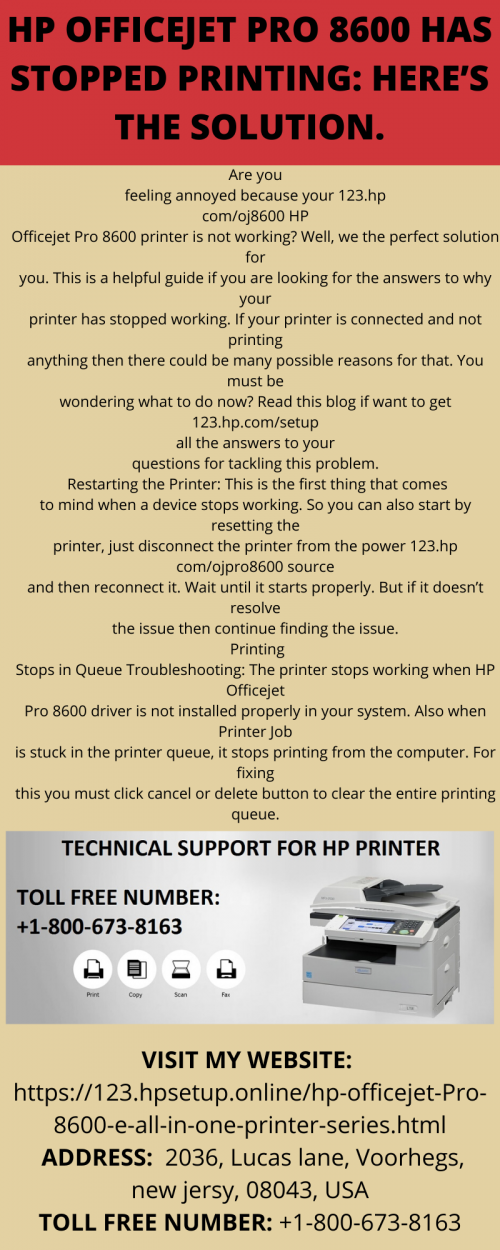 HP OFFICEJET PRO 8600 HAS STOPPED PRINTING HERE’S THE SOLUTION.