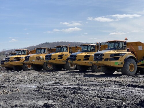 articulated dump truck hire