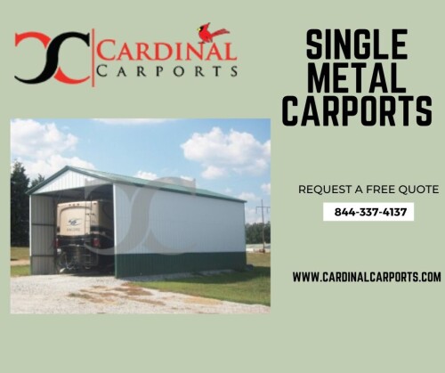 Single Metal Carports (2)