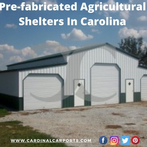 Our Pre-fabricated Agricultural Shelters are the perfect solutions to protecting farm equipment, providing shelter for hay and feed, offering weather protection for livestock, and much more. Compared to the conventional wood shelters or pole barns of the past, our steel ag buildings are constructed in less time, are more durable because there are no issues with termites, and are fire resistant. visit the website. https://www.cardinalcarports.com/pre-fab-metal-buildings/agricultural-shelters-ag-equipment-shelters-ag-buildings